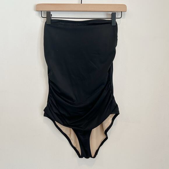 J. Crew Other - J. Crew Ruched One Piece Swimsuit Black Size S